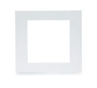 Plaque gallery plastique pour thermostat KNX WKT510 et WKT511 gallery pure - HAGER WXP0009