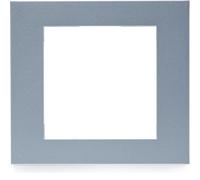 Plaque gallery plastique pour thermostat KNX WKT510 et WKT511 gallery titane - HAGER WXP0109