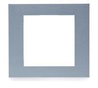 Plaque gallery plastique pour thermostat KNX WKT510 et WKT511 gallery titane - HAGER WXP0109