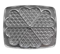 Paire de plaques pour 6 gaufres coeur pour super 2 gaufres 39111 Lagrange 030521 - gris