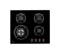 Plaque Gaz Amica 1106132 Pose Libre Sécurité De Flamme 230V 4 Zones Acier Inoxydable Noir Noir G