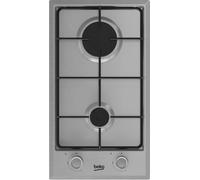 Plaque Gaz 2 feux-Beko HDCG32220FX - Plaque de cuisson Gaz - Dimensions produit (LxP en cm) : 29 / 51