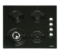 Plaque gaz 4 feux CI 631 60cm verre noir