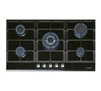 Cata Table de cuisson à gaz LCI 9041 BK — 5 brûleurs, grilles en fonte, allumage électr., noir 87 cm