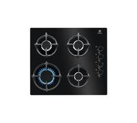 Electrolux - Plaque de cuisson à gaz EGG6407K - Verre trempé, allumeur intégré, grilles en fonte