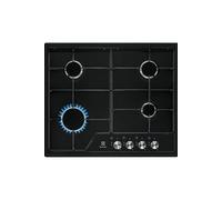 Plaque Gaz Electrolux EGS 6424K 4 Zones Encastrable Surface vitrocéramique Black Noir G