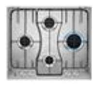 Electrolux Cuisinière à gaz RGG 6242 LOX – Intégrée, Noir, plaque de cuisson acier inoxydable