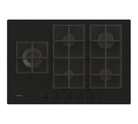 Rosières Plaque gaz sur verre RVG7WL4WC5B 5 feux 11 700 W Verre noir