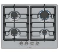 Plaque gaz PGP6B5K90, Série 4, Inox, Thermocouple
