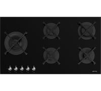 SMEG PV395LN, Plaque de cuisson à gaz CLASSICA, Black