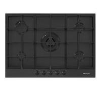 Smeg Plaque de cuisson gaz Classica PX375MB Noir mat