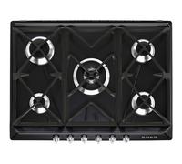 Smeg Table de cuisson au gaz SR975NGH 5 plaques de cuisson Niche 55,5×47,8 cm Noir