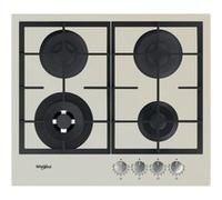 Plaque Gaz Whirlpool AKTL 629/S Niveau de Sécurité Anti-Fuite de Gaz 60cm 7800W 4 Foyers Métal Beige Beige G