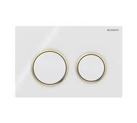 Plaque Geberit Omega20 RouBianco / Doré | 115.085.KK.1 Blanc