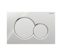 Plaque Geberit Sigma01 Chromé Brillant / Chromé Satiné Double Bouton | 115,7