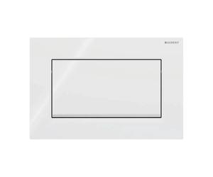 Plaque Geberit Sigma10 Carrée Blanche / Chromée Brillante | 115.893.KJ.1 Blanche