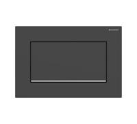 Plaque Geberit Sigma10 Carrée Noir Mat / Chromé Brillant | 115.893.14.1 NOIR OP