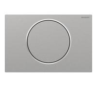 Plaque Geberit Sigma10 ronde interrompable à visser brossé facile net poli - GEBERIT 115.787.SN.5