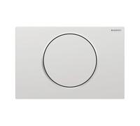 Plaque de fixation Geberit Sigma10 pour rinÃ§age et arrÃªt de la chasse deau, Coloris: chromÃ© mat, revÃªtement easy-to-clean / poli - 115.758.JQ.5