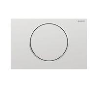 Plaque de fixation Geberit Sigma10 pour rinÃ§age et arrÃªt de la chasse deau, Coloris: chromÃ© mat, revÃªtement easy-to-clean / poli - 115.758.JQ.5