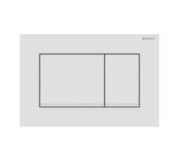 Plaque Geberit Sigma20 Carrée Blanche Vernie Mate / Blanche Double Bouton (ex