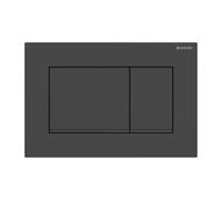 Plaque Geberit Sigma20 Carrée Noir Peint Mat / Noir Double Bouton (ex Sigm