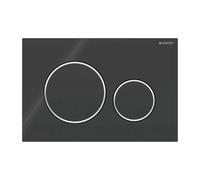 Plaque de commande double touche - Sigma 20 - noir GEBERIT