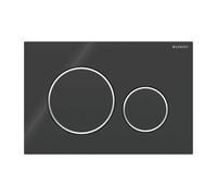 Plaque de commande double touche - Sigma 20 - noir GEBERIT