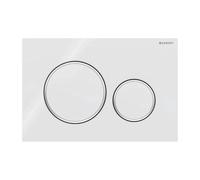 Plaque Geberit Sigma20 RouBianco / Chromé Brillant Double Bouton | 115.882.KJ.1