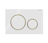 Geberit Sigma20 Plaque de commande couleurs blanc or blanc 115.882.kk.1