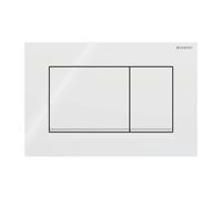 Geberit Sigma 20 Square Plaque d'actionnement 115883KJ1 blanc / chromé brillant