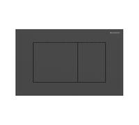 Plaque Geberit Sigma40 Carrée Inox Noir Mat Double Bouton | 115.629.14.1 Inox N