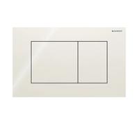 Plaque Geberit Sigma40 Carrée Verre Gris Sable Double Bouton | 115.629.JL.1 Ve