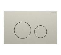 Plaque Geberit Sigma40 ronde DT acier nickel brossé - GEBERIT 115.628.ID.1