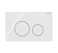 Plaque Geberit Sigma40 RouVitre Blanc Double Bouton | 115.628.SI.1 Vitre Blanc