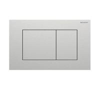 Plaque Geberit Sigma40 Square Inoxydable Brossé Double Bouton 115.629.FW.1 Acier