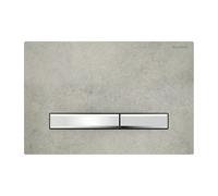 Geberit Plaque de commande Sigma 50 Square 115788JV2 – aspect béton, chromé, double chasse