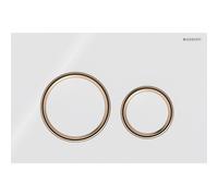 Plaque Geberit Sigma50 ronde DT or rouge blanc - GEBERIT 115.650.SI.1