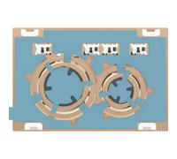 Plaque Geberit Sigma50 ronde DT or rouge spécifique au client - GEBERIT 115.650.00.1
