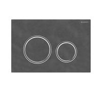 Plaque d'actionnement ronde Geberit Sigma 50 115884JM1 Mustang Slate, pour double chasse