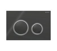 Geberit Plaque d'actionnement Sigma 50 ronde pour double chasse - noire