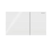 Plaque Geberit Sigma70 Carrée Verre Blanc Double Bouton | 115.622.SI.1 Verre Bia