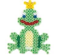 Plaque pour perles à repasser hama midi : petite plaque grenouille hama multicolore