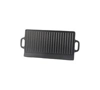 Rosenstein & Söhne Plaque-gril de cuisson réversible en fonte - 51 x 23,5 cm