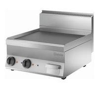 Plaque grillade électrique surface lisse en acier 60cm prof.650 G