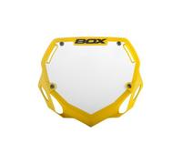 Plaque guidon box phase 1 large jaune
