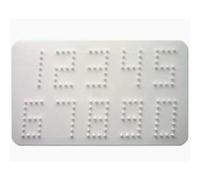 Plaque hama chiffres Blanc G