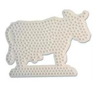Plaque hama vache Blanc