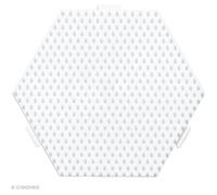 Plaque Hexagonale pour perles Hama Midi moyen modèle - 12,5 x 11 cm Plaque pour perles à repasser Midi : Forme: