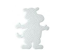 Plaque hippopotame pour perles a repasser - taille midi - set loisir créatifs enfant et 1 carte tigre - pour hama